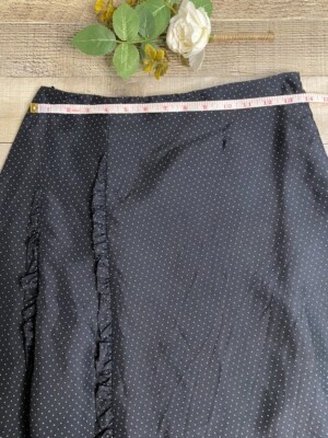 Sportmax Pura Seta Made In Italy Womens Black & White Polka