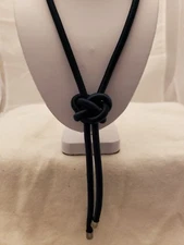 Teal Thick 30 Inch Cord Knot Necklace By Caracol