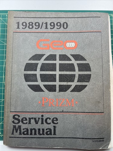 Geo Prizm 1989 1990 manual de reparación de servicio de fábrica OEM de colección tapa dura  - Imagen 1 de 4