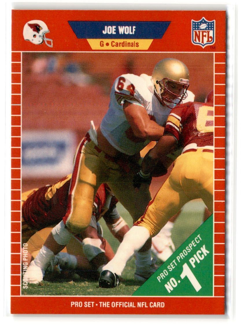 1989 Pro Set FOOTBALL #508 Joe Wolf Rookie Phoenix Cardinals | eBay