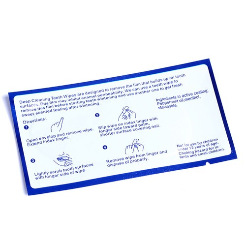 100PCS Dental Whitening Finger Teeth Wipe Brush Up Teeth Whitening Oral Brush Up - Picture 5 of 12