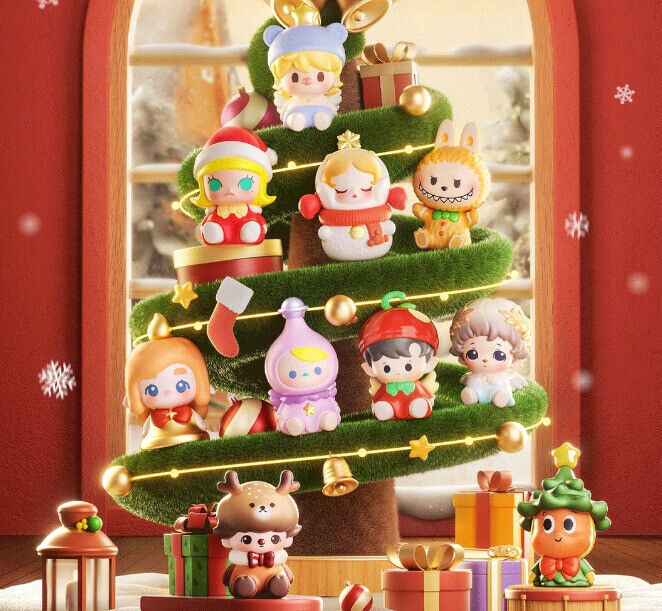 POP MART クリスマス シリーズ POP BEAN 10 種 セット POP MART POP BEAN Christmas Party Series Confirmed Blind Box