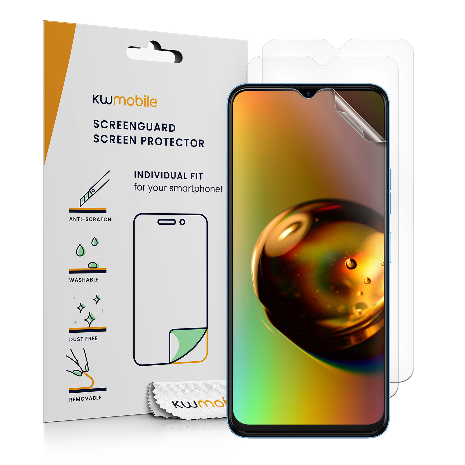3x прозрачная крышка для телефона Folie für TECNO Spark 10 Displayschutzfolie