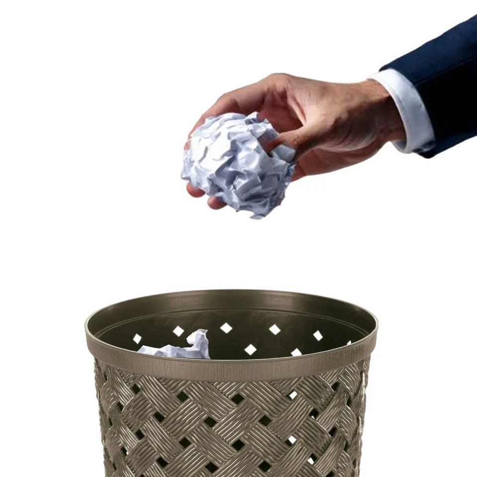 Cestino Plastica Gettacarta Arianna da Ufficio Camera Studio Carta 25,6x32,3 cm - Immagine 3 di 4