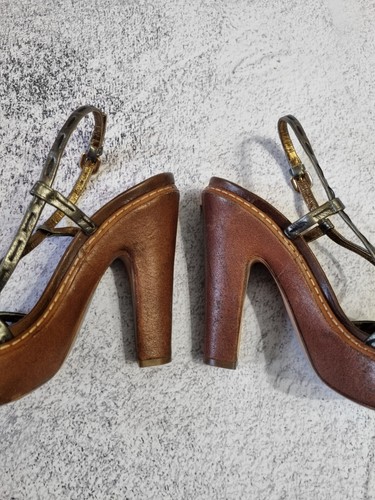 Vintage Prada Leather High Heels Sandals, Size 36 - Picture 6 of 12
