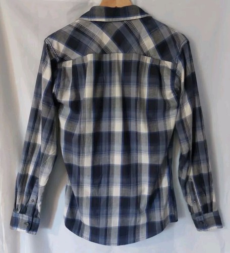 Wrangler Blue/ White Long Sleeve Check Shirt Size S Good Condition - Picture 7 of 8
