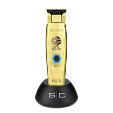 StyleCraft Gold Saber Cordless Hair Trimmer With Digital Brushless Motor SC405G