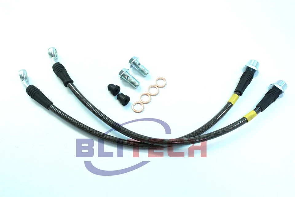 Blitech Stainless Steel Front Brake Lines For 2001-05 Lexus IS300 / 02-07 SC430 Foto 3 de 4
