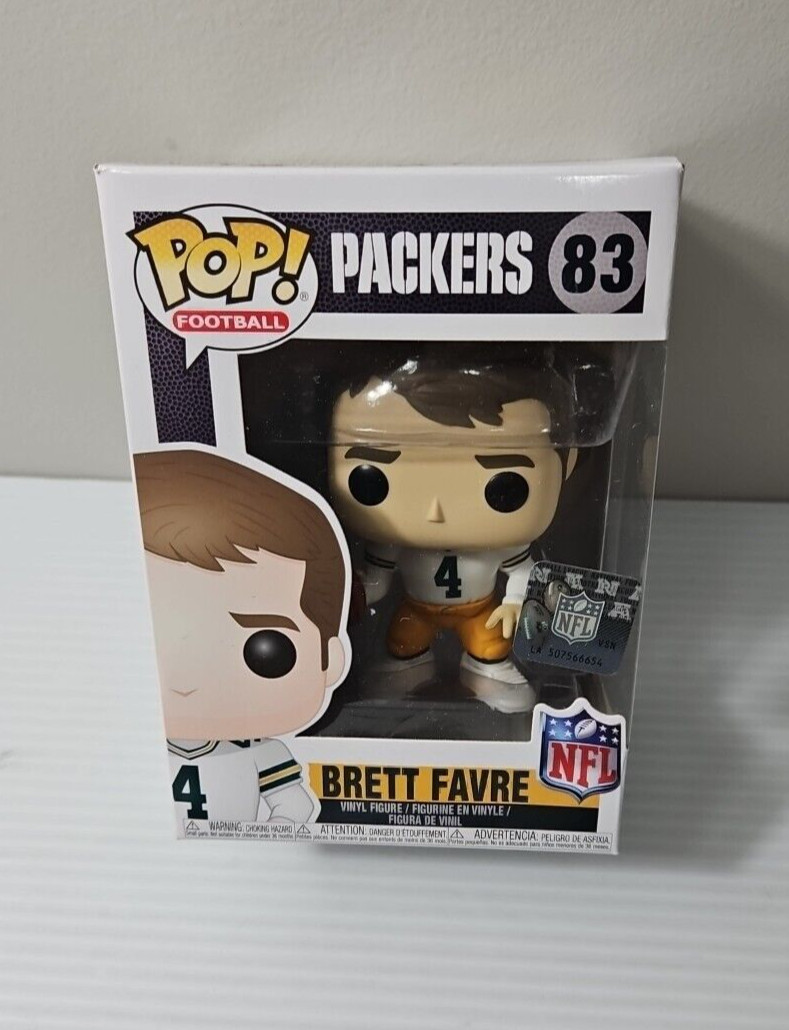 Funko Pop! Vinilo: Brett Favre (Away Jersey) #83, Nuevo