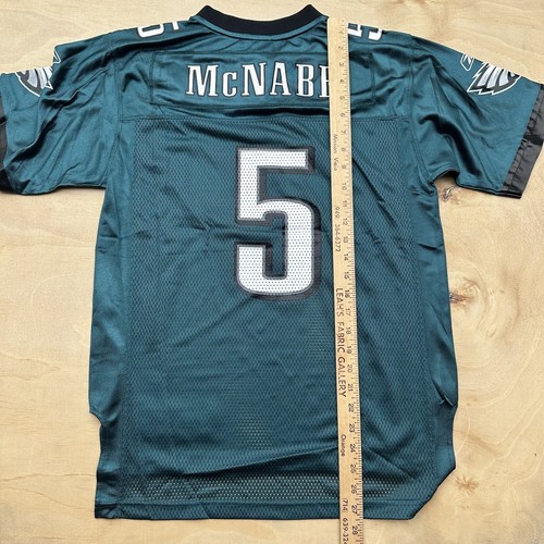 Deadstock Y2K Donovan McNabb #5 VTG Philadelphia Eagles YOUTH Jersey L Green - Picture 7 of 8