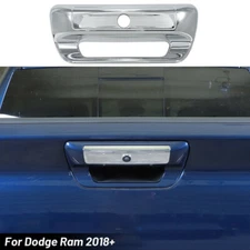 Rear Door Tailgate Handle Cover Trim Decor Chrome For Dodge Ram 1500 18+Exterior