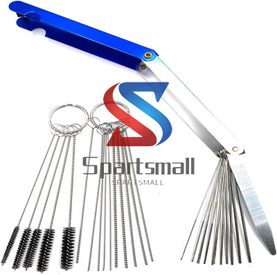 #ad 28PCS Carburetor Carb Jet Cleaning tools Set Wire Cleaner Kit For Motorcycle ATV $5.33