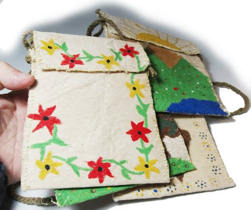 Amazon tree bark bag used bay amazonic tribes in the rainforest to carry seeds - Picture 2 of 5