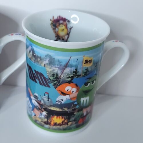 Set of 3 M&M's Danbury Mint Collector Mugs Coffee Cup Camping Halloween 4th July - Picture 2 of 9