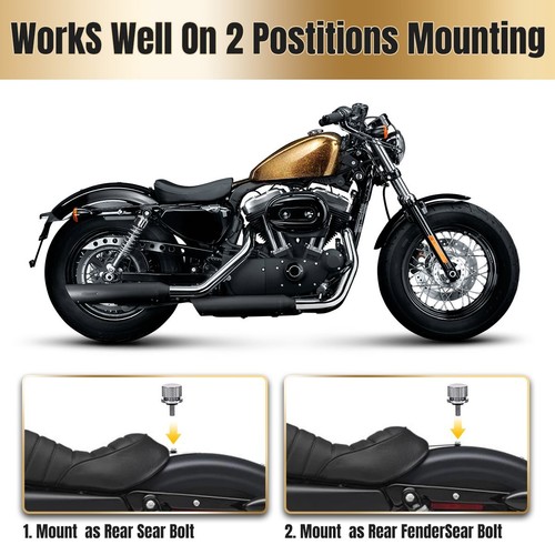 Per Harley Sportster XL Motociclo Posteriore Bullone del sedile Vite parafango I - Picture 3 of 12