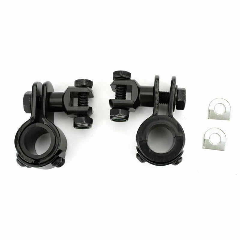 Foot Peg Mount Clamps 1" ~ 1-1/4" Highway Engine Crash Bar Fits Electra Glide Foto 3 de 4