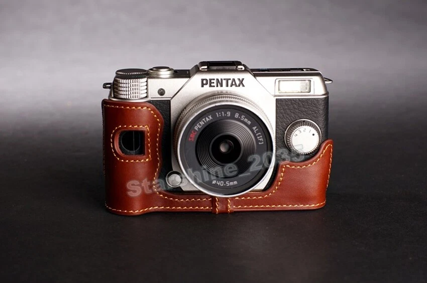 Retro Camera Protection Leather Case for Pentax Q7/Q10 Photography Cover Padded - Image 2 of 4