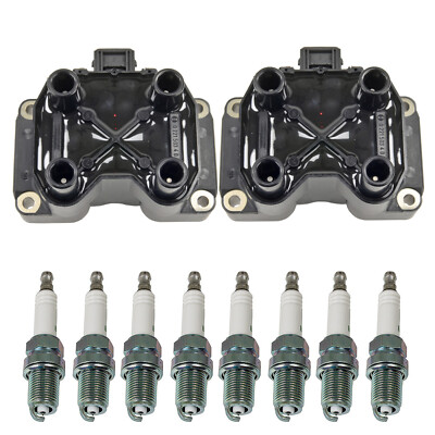 Bosch 2 Ignition Coil NGK 8 G-Power Spark Plug Kit For A8 Quattro Discovery V8