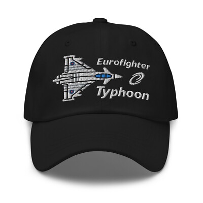 Eurofighter Typhoon European Fighter Jet Embroidered Hat