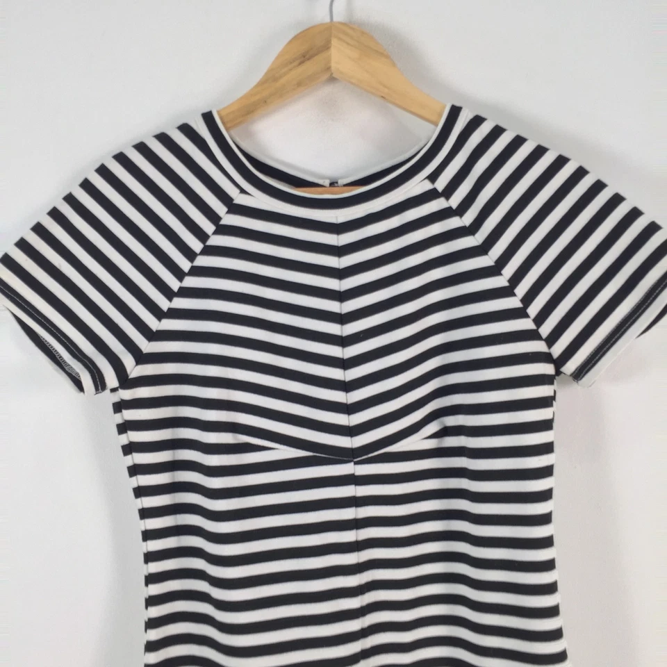 Vestido bodycon mujer The Fifth talla M aus 10 lápiz blanco negro rayas 075139 Foto 2 de 4