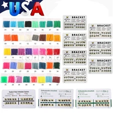 1040pc Dental Orthodontic Elastic Ligature Ties Bands for Brackets mini/standard