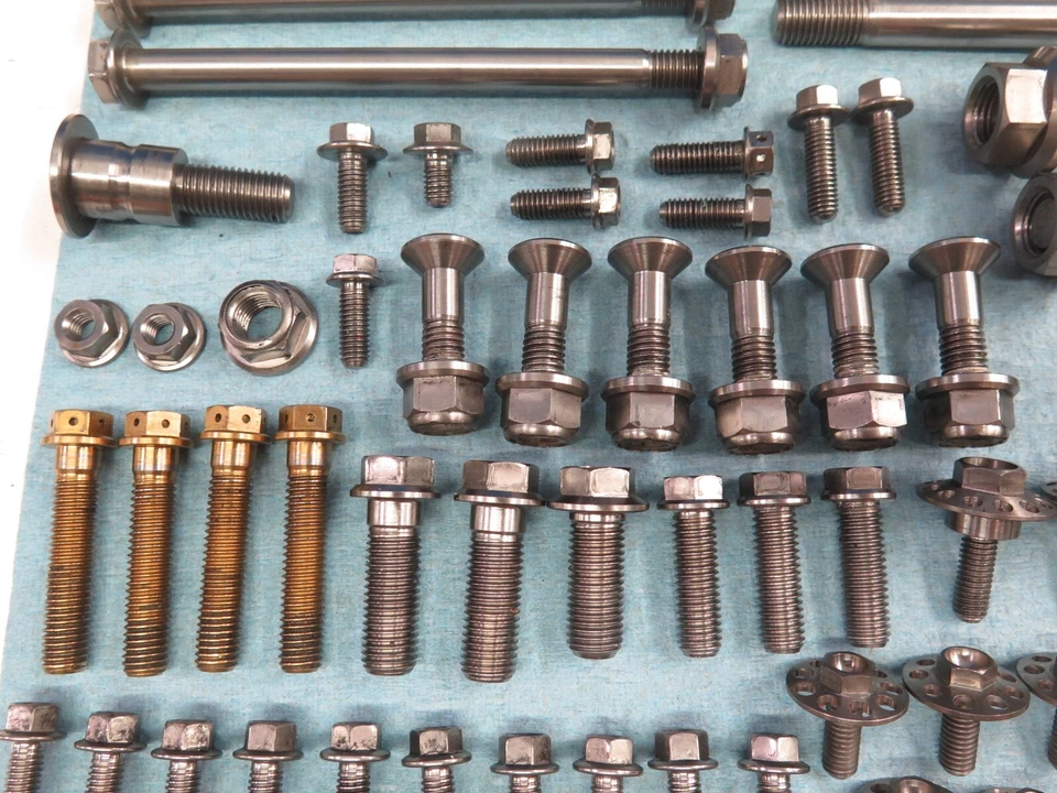 Honda CRF450R 2009-2012 Race Tech titanio herrajes tuercas pernos 2010-2013 CRF250R Foto 4 de 4