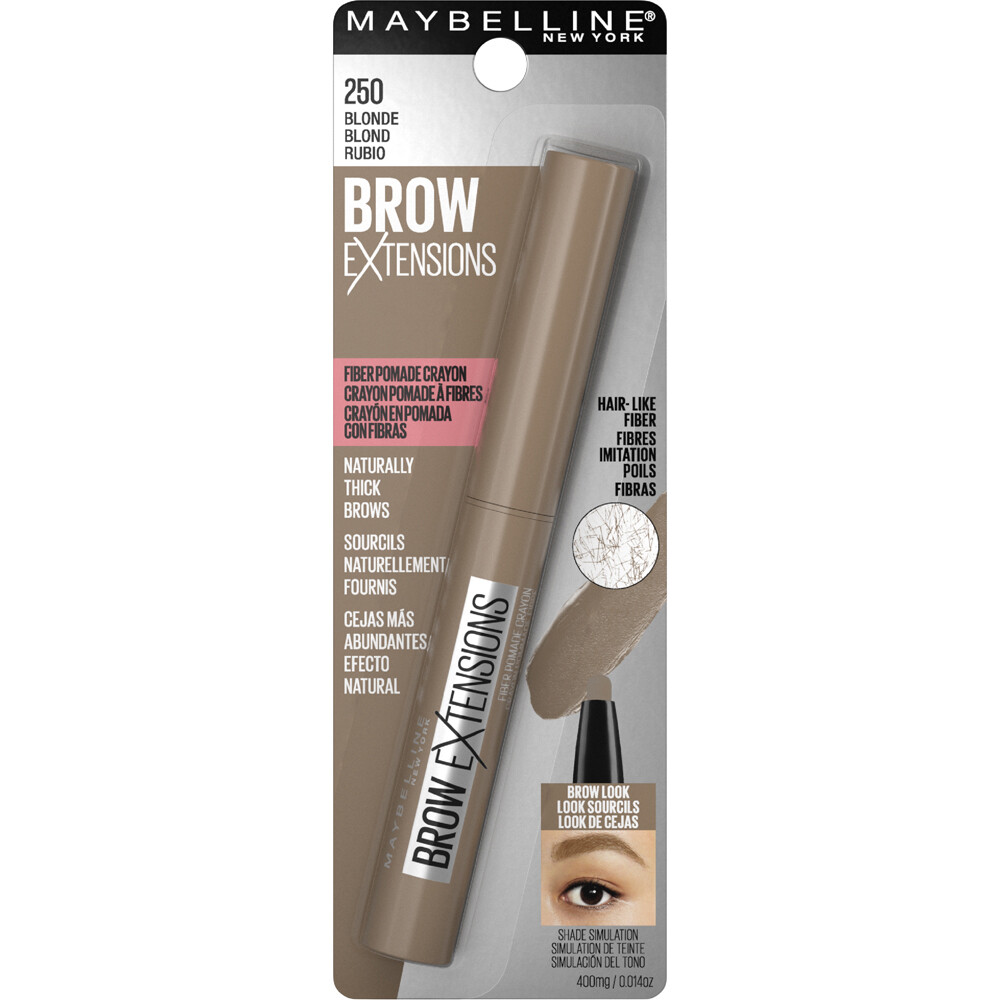 Карандаш для наращивания бровей Maybelline Fiber Pomade Crayon, 250 г, светлый, 2 упаковки
