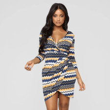 Fashion Nova Brittney Surplice Dress