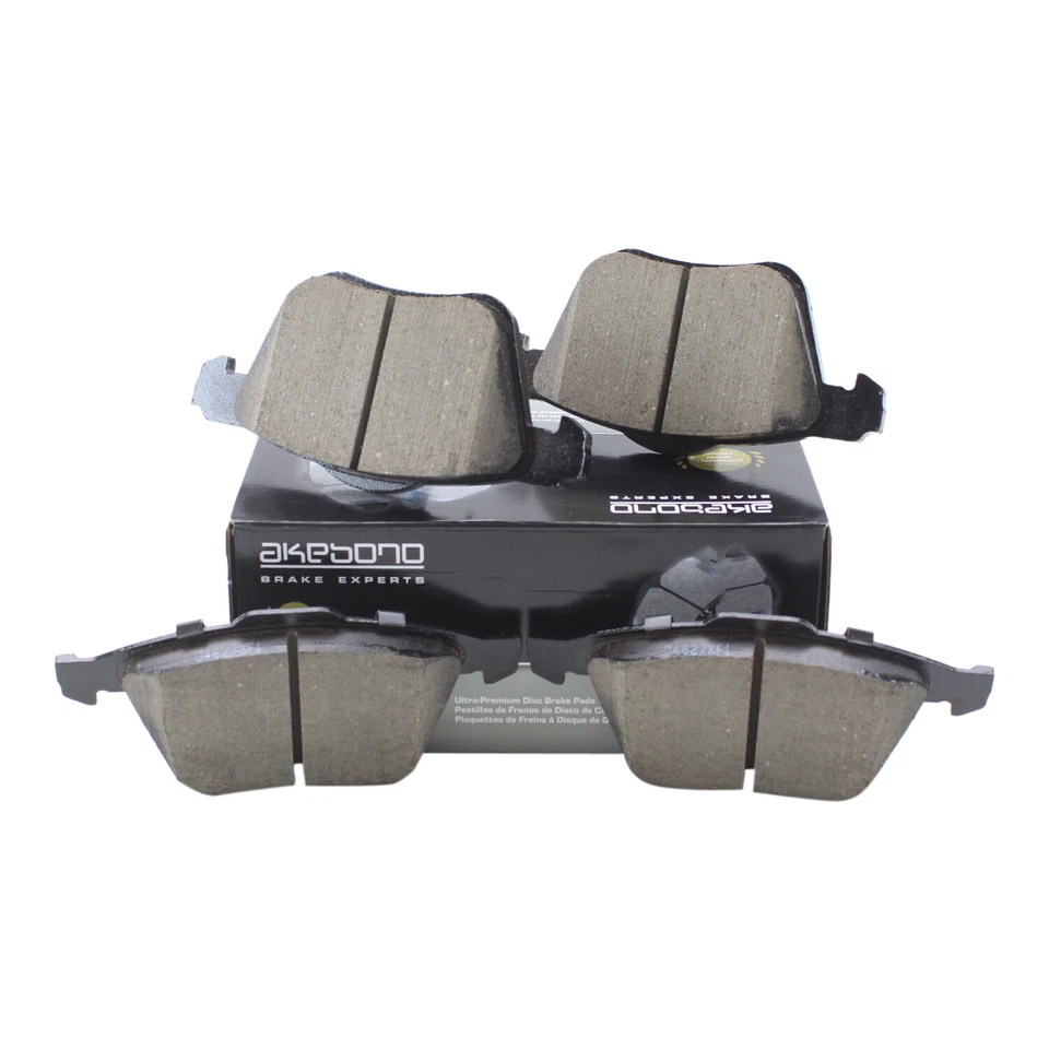 Pastilla de freno delantera ranurada cerámica Akebono Euro para Volvo S60 S80 V70 XC70 V60 XC Foto 3 de 4