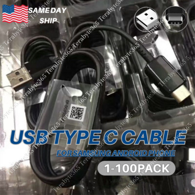 For Samsung Galaxy S8 S9 S10 Plus Note 8 9 USB C Type C Fast Charging Cable LOT