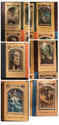 lemony snicket's a series of unfortunate events,Vol 1-4 & 8-10(Hardcover & PB... - Picture 2 of 2