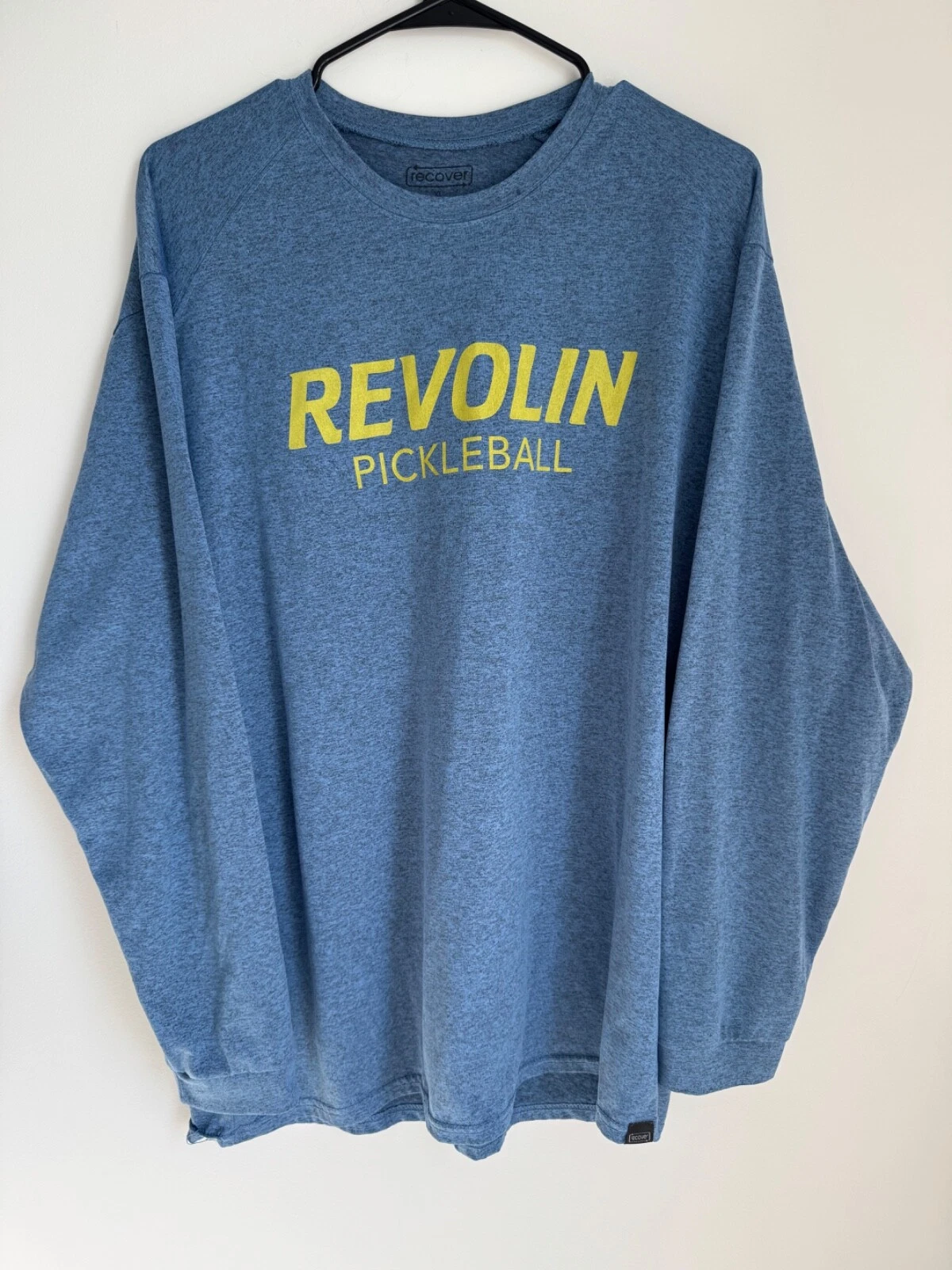 Revolin Sports Pickleball Long Sleeve T Shirt Eco-Sport Mens XL Blue Recover