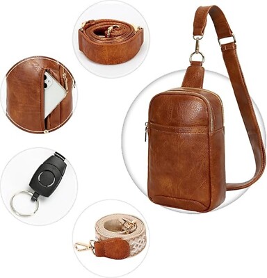Damen Brusttasche  Stilvolle und praktische Schultertasche für Reisen, Wandern