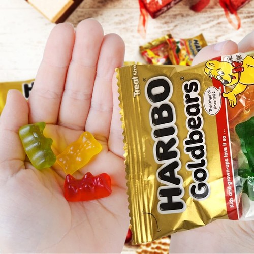 Bulk Pack Haribo Goldbears Gummy Bears - 100 Mini Bags Individually Wrapped G... - Picture 6 of 9