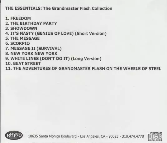 Grandmaster Flash and The Furious Five The Message 2 Album Cover T