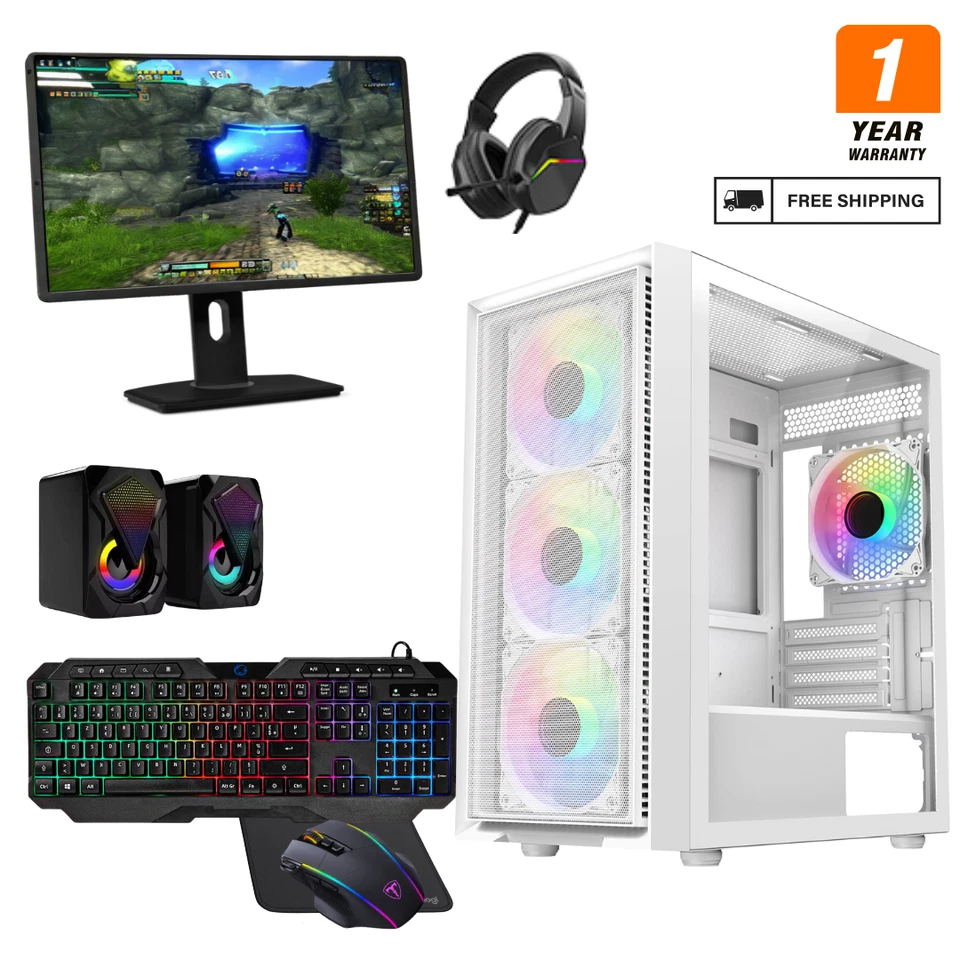 Fast Gaming PC Bundle Core i5 16GB Ram SSD+HDD 4GB GT730 22in NEXT DAY DELIVERY - Image 2 of 4