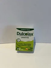 Dulcolax Bisacodyl USP 5mg Laxative Comfort Coated Tablets - 100 Count