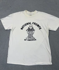 VTG 1980’s Stedman Super Hi-Cru National Frumps Of America USA T Shirt XL FUNNY