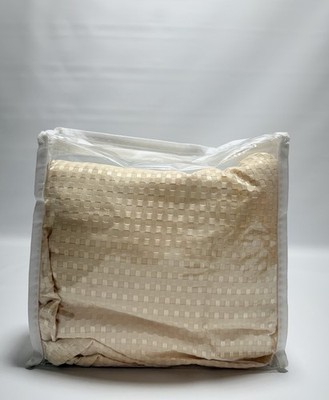 MIYE Waffle Weave Bed Skirt Twin 12 Inch Drop Light Beige Tailored