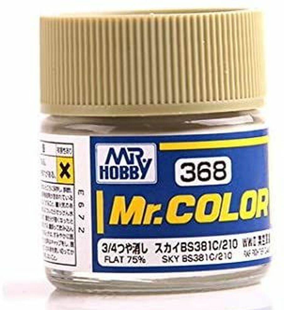 GSI Creos MR Hobby C368 34 Flat Sky BS381C210 10ml Model Paint USA Seller 1790₽
