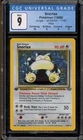 Pokemon Snorlax Jungle  1st Edition 11/64 Holo SCRATCHED SLAB CGC 9 Mint