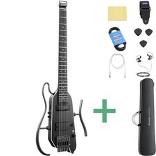 Donner HUSH-X PRO Silent E-Gitarre black