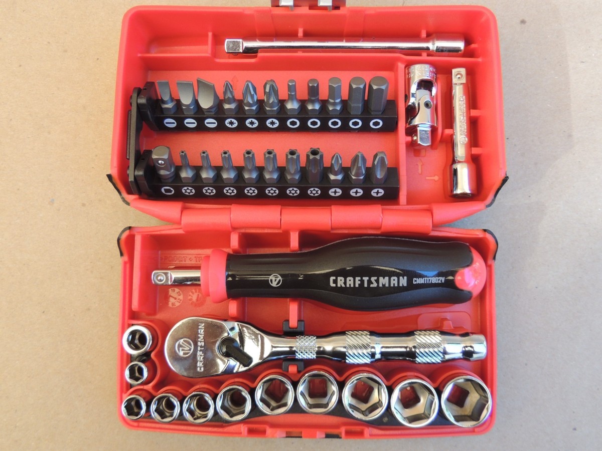 Craftsman V-Series 1/4 Inch Drive Metric 6-Point Tool Set, 38
