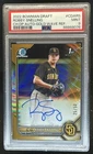 2022 Bowman Draft Robby Snelling Chrome Auto Gold Wave Refractor 1st #/50 PSA 9