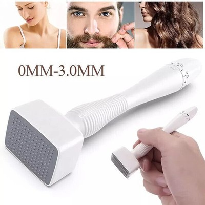 Derma Stamp Verstellbarer 140Pins 0-3MM Microneedle Roller Anti-Aging Therapy