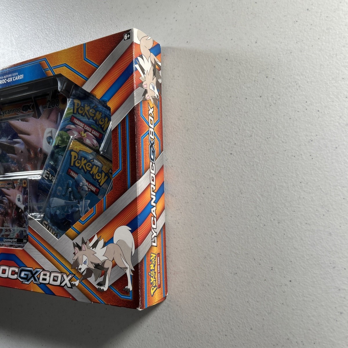 Pokémon TCG: 2017 Lycanroc GX Box 4 Booster Packs XY & S&M New