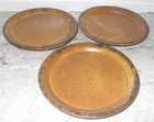 McCoy Pottery 4 Canyon Mesa 7 3/8" Salad Plates Flair Mottled Edge IMPERFECT