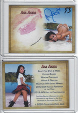 Asa Akira Signed & Kissed Trading Card #53 In...