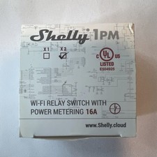 2 Shelly Gen 3 1PM 16 A Smart switch with power measurement, Brand New