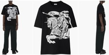 Authentic Burberry EKD Black Tee Shirt XXL  